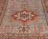 11 Feet Gray Kazak Afghan Hand Knotted Wool Runner Rug